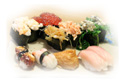 Assorted sushi at Tomokazu Japanese Restaurant