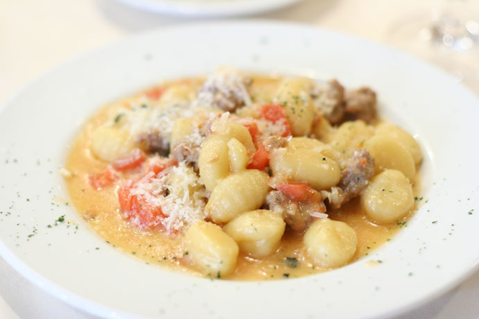 Gnocci pasta with Italian sausage