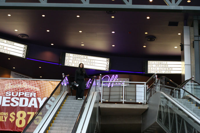 At the movies. (Tinseltown, Vancouver, BC, Canada)