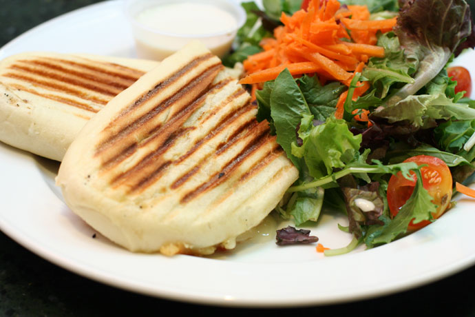 Chicken and Brie Cheese Panini (The Parisian Panini) from Beatty Street Bar and Grill in Vancouver. ($11.99 before tax and tip.)