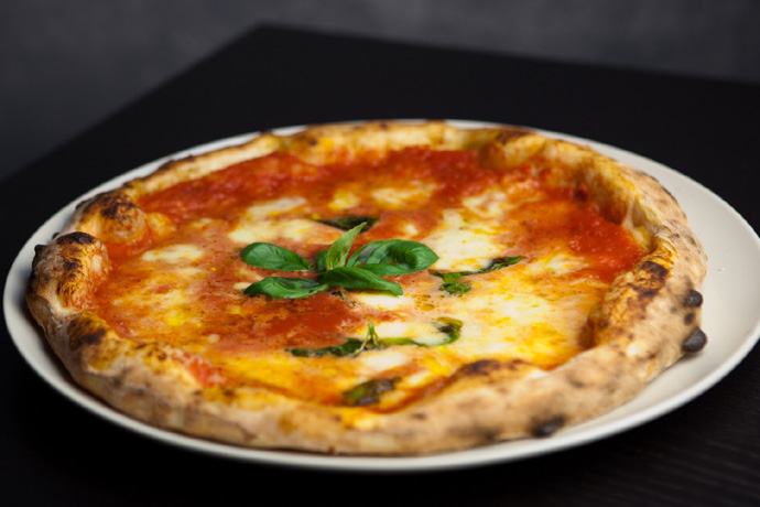 Authentic Italian Pizza from the Bibo Italian Restaurant in Vancouver, BC, Canada.