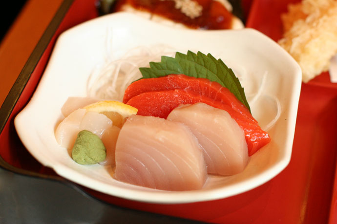 Japanese sashimi lunch box