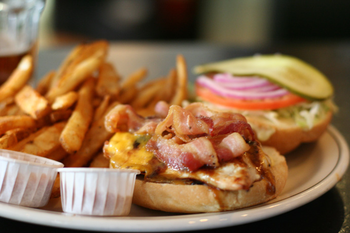 Drunk and dirty chicken ($11.99) from Dix BBQ and Brewery in Vancouver BC Canada.