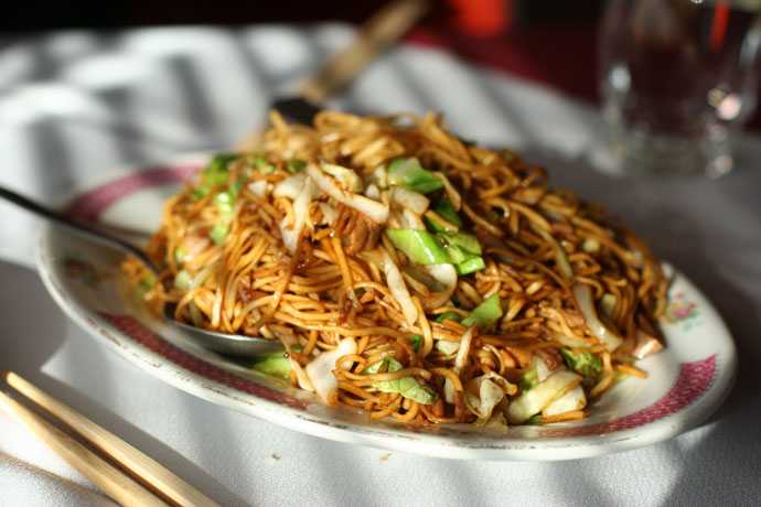 Chow Mein noodles from East Garden restaurant