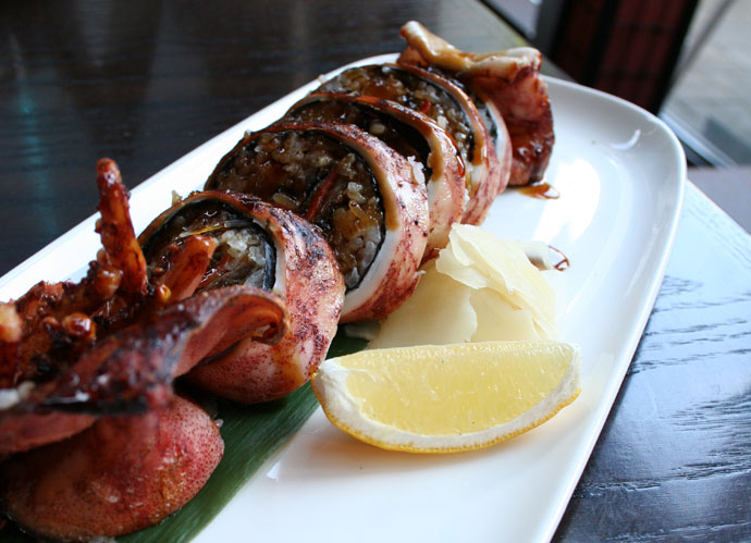 Ika Meshi (squid rolls) sushi