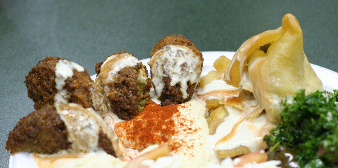 Falafel Plate Lebanese Food