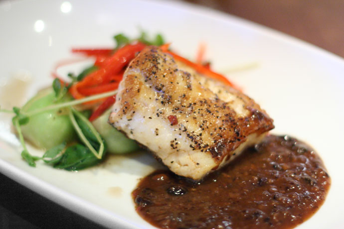 Ling Cod seafood at Goldfish Pacific Kitchen