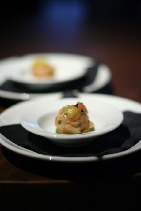 Amuse bouche, a little complimentary appetizer created by their chef.