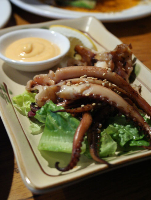 Spicy squid dish