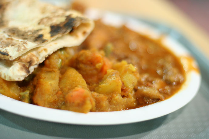 More Indian food with Naan bread