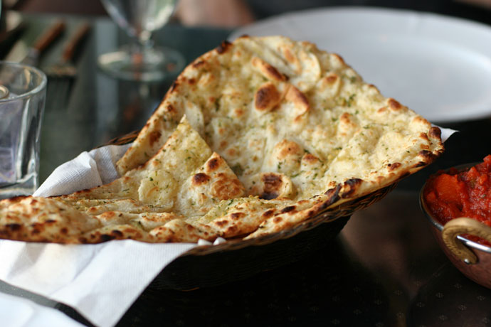 Garlic Naan bread from Indian Oven restaurant in Vancouver ($2.25)
