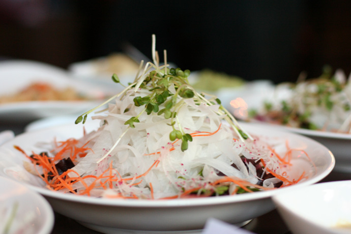 Daikon (Japanese radish) salad - a nice appetizer from Irashai Grill in Vancouver.