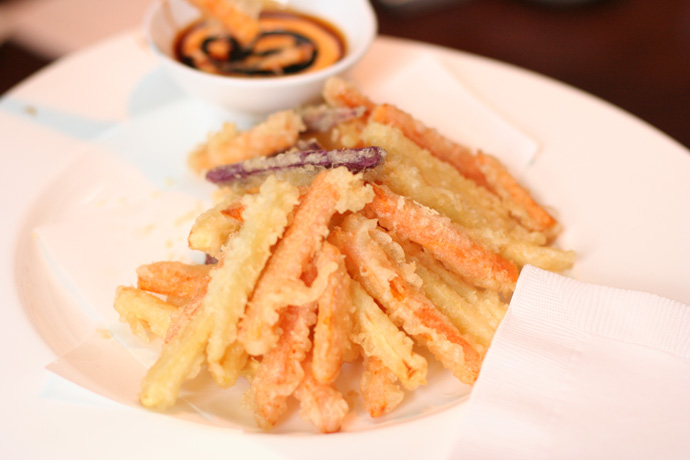 Yam Tempura Fries (yummy!) from Irashai Grill in Vancouver