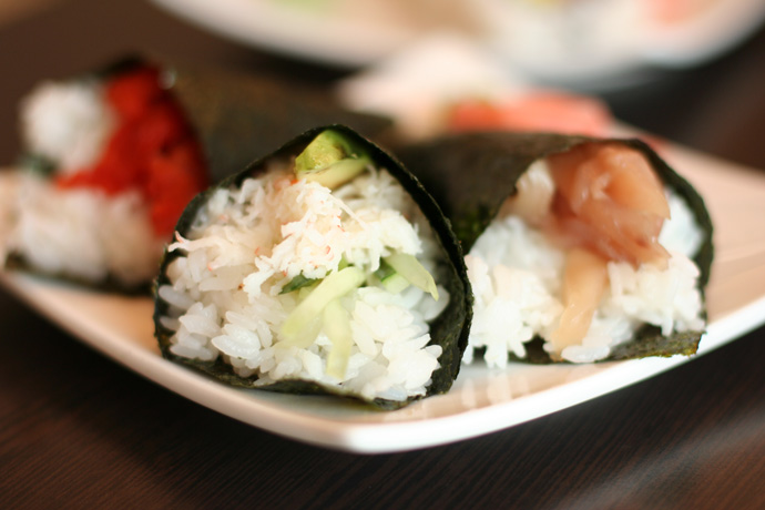 Cone combo (Japanese sushi food), from Junsei River Japanese Restaurant ($6.25)