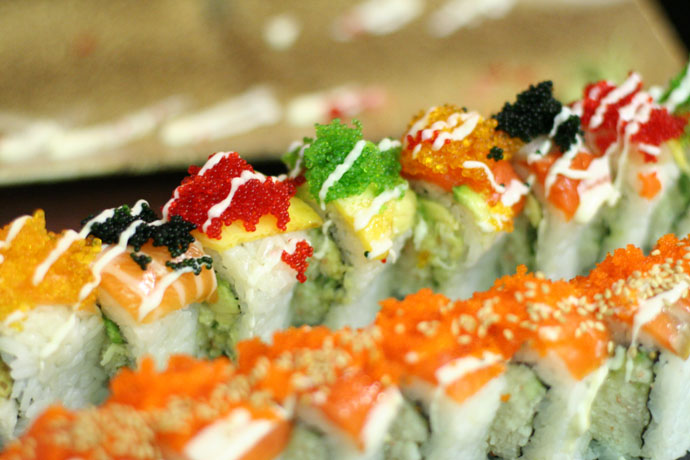 Fancy sushi rolls