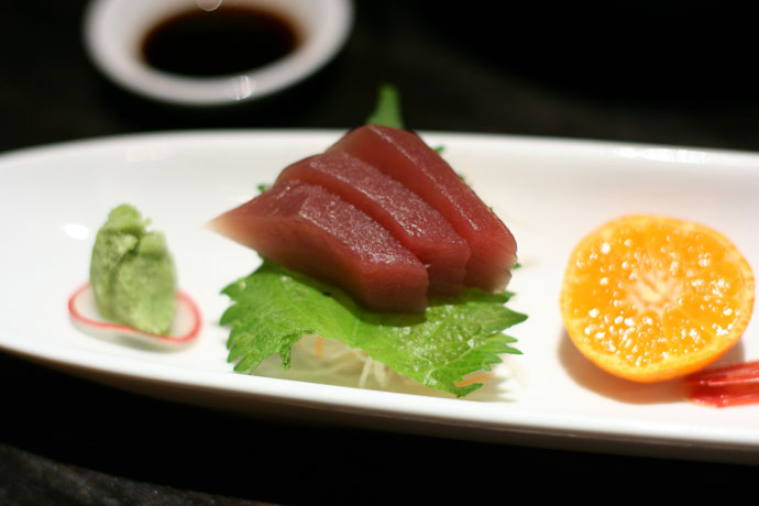 Three kinds of Japanese sashimi from Kingyo ($18)