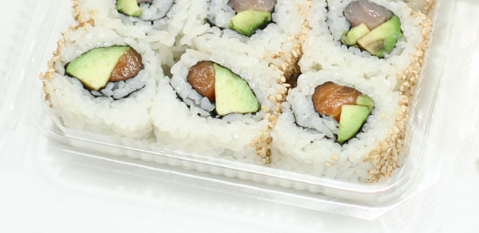 Fresh Japanese maki sushi