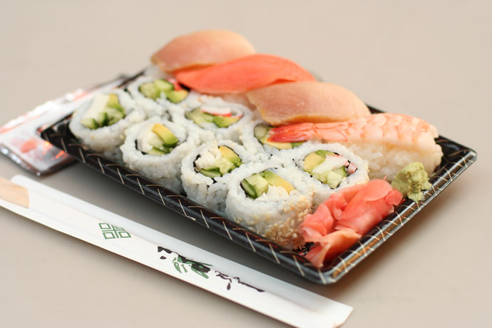 Sushi from Asahi Bubble Tea and Japanese Food ($9.95)