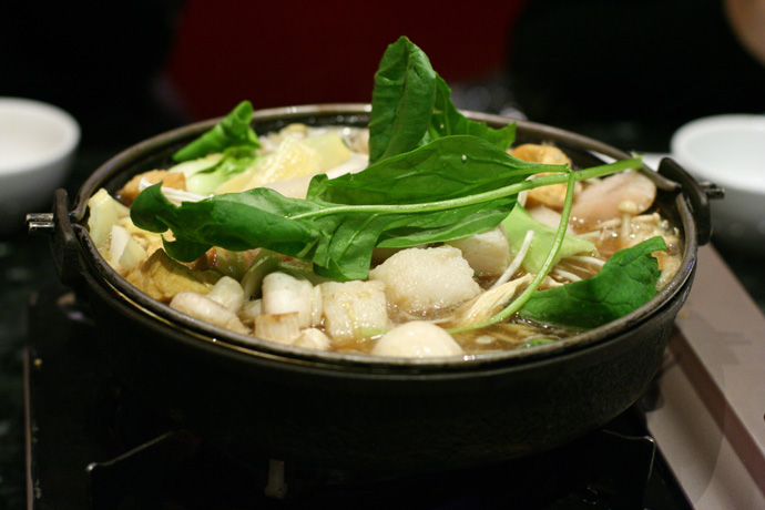 Everything cooking away at Posh Japanese Hot Pot restaurant in Vancouver.