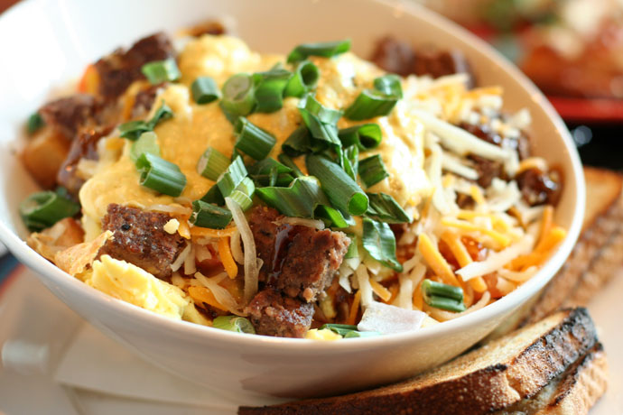 BBQ Breakfast Bowl at Ricky's Grill Restaurant