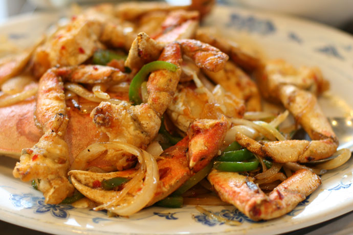 Hot and spicy crab, prepared Chinese style