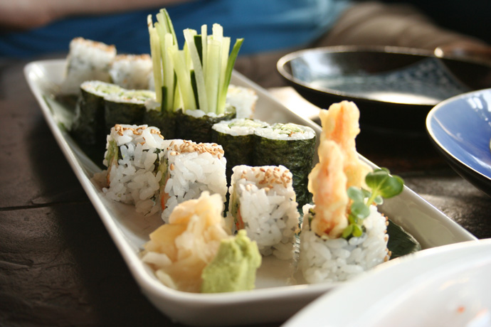 Vegetarian Sushi Combo from Sai-Z Japanese Tapas restaurant in Vancouver.