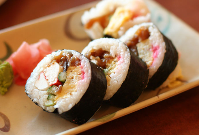 1/2 order of Futomaki Sushi ($4.25) from Samurai Japanese Restaurant
