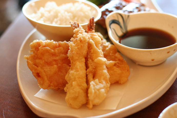 Tempura (part of Combo C from Samurai Japanese restaurant)