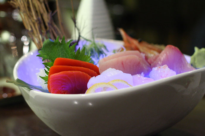 5 kinds of Sashimi ($24) from ShuRaku Japanese Restaurant in Vancouver, BC, Canada.