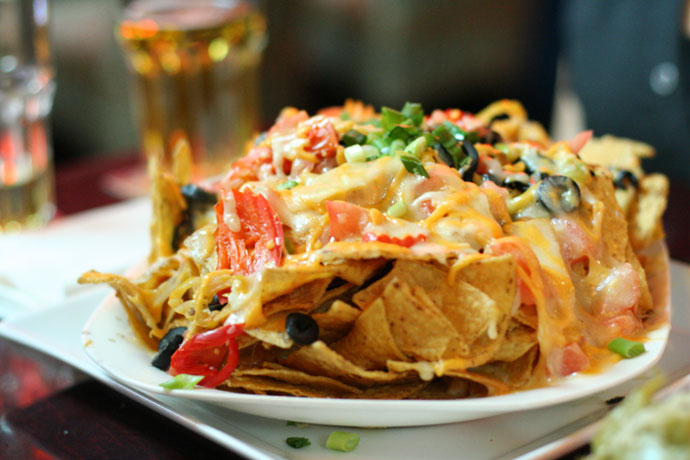 Nachos from the Speakeasy on Granville (pub in downtown Vancouver).