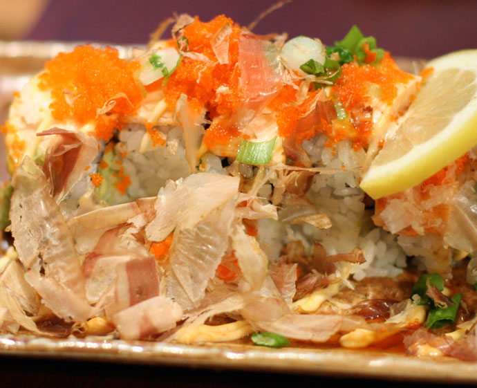 The signature dish, of Sushi Town: 