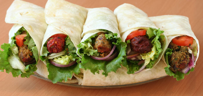 Wraps from Tandoori Delight foods in Vancouver