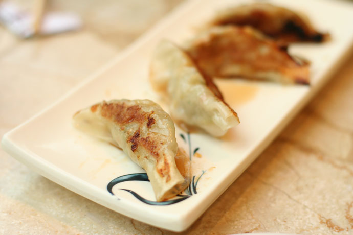 Pan fried gyoza