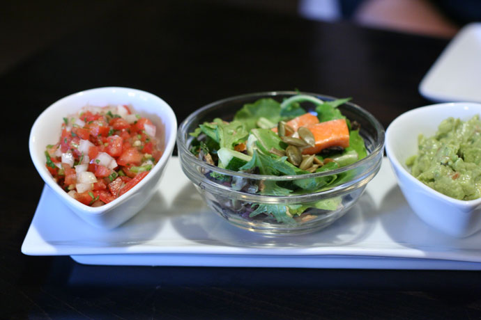 Fresh Mexican salsa and guocamole from the Mexican restaurant Tequila Kitchen in Vancouver