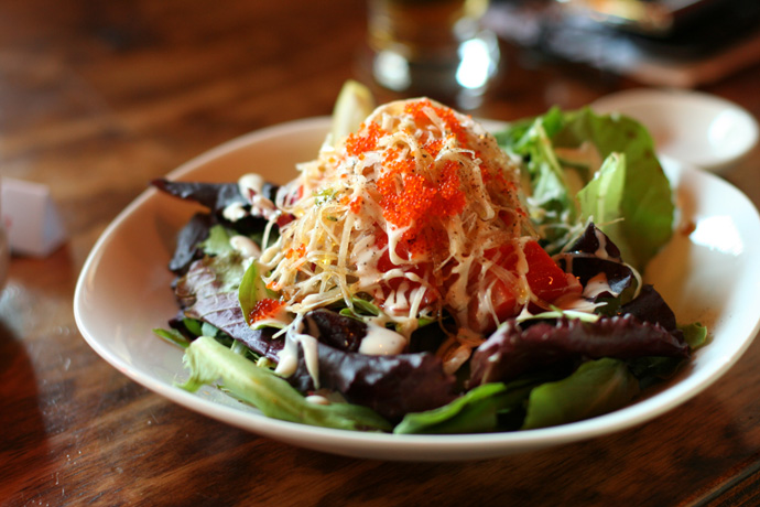 Sashimi Salad from Toratatsu Japanese restaurant in downtown Vancouver ($8.80)