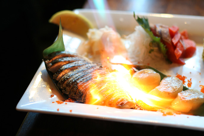 Another shot of the Chefs special sashimi from Toratatsu Japanese restaurant in Vancouver.