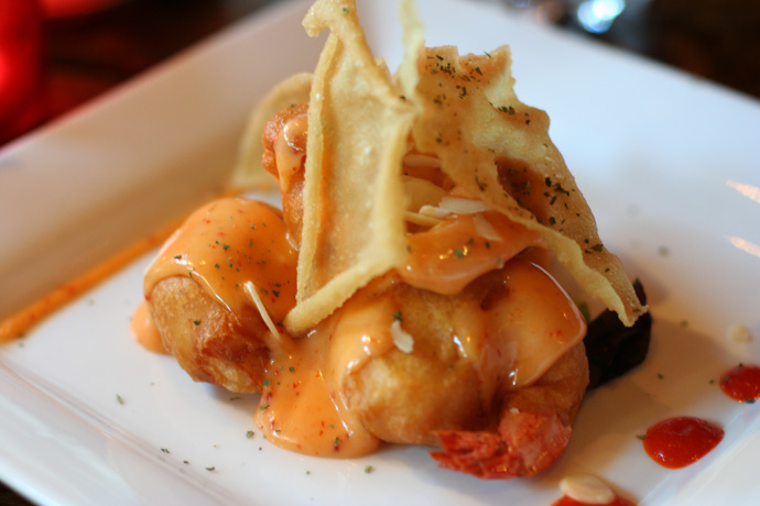 Ebi Chili Mayo (deep fried prawn, $8.00) - wonderful!! from Toratatsu Japanese Tapas Bistro in Vancouver