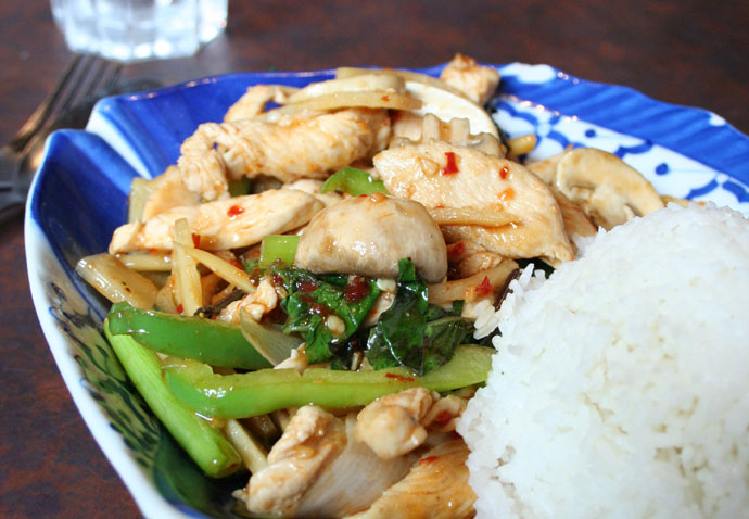 Vancouver Thai food: Chicken with Bamboo Shoots