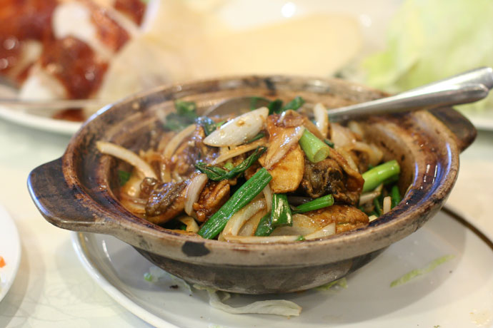 Oysters with Ginger and Green Onion ($15.80) from Western Lake Chinese Seafood Restaurant in Vancouver.