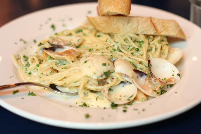 Clam Linguini at Zacharys on Robson